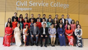 Memorial photo at Civil Service College