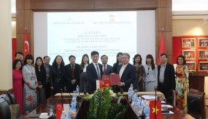 NAPA leaders and officials and Singaporean partners at the Signing Ceremony