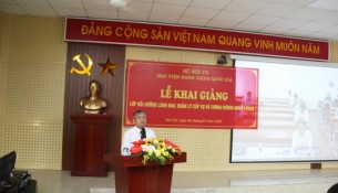 Dr. Vu Thanh Xuan – NAPA Vice President speaking at the Ceremony.