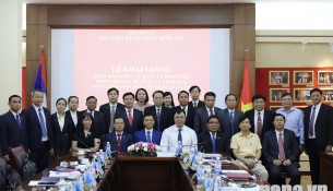 A group photo of the delegates and participants attending the opening ceremony.