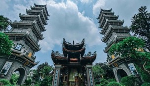 A view of Ngau Pagoda in Thanh Tri district.