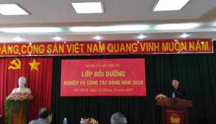 Đảng ủy Bộ Nội vụ tổ chức Lớp Bồi dưỡng nghiệp vụ công tác Đảng _ 2