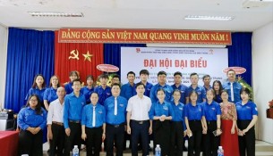 Lãnh đạo Phân viện, đại biểu và các đoàn viên tham dự Đại hội chụp ảnh lưu niệm.