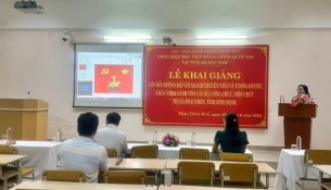 Toàn cảnh Lễ khai giảng.